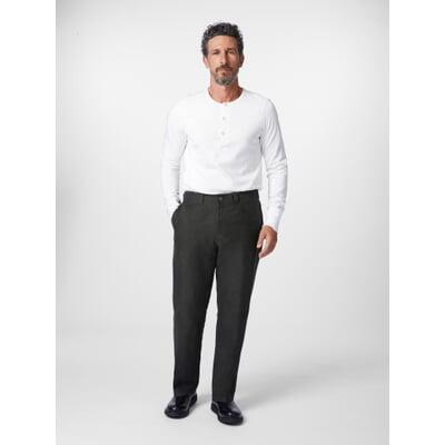Herrenhose angeschnittener Bund, Anthrazit