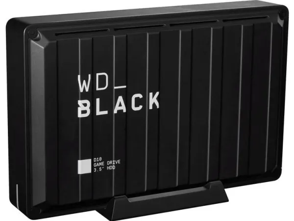 WD_BLACK D10 Game Drive WDBA3P0080HBK - Harddisk - 8 TB - ekstern (bærbar) - USB 3.2 Gen 1 - 7200 rpm - sort