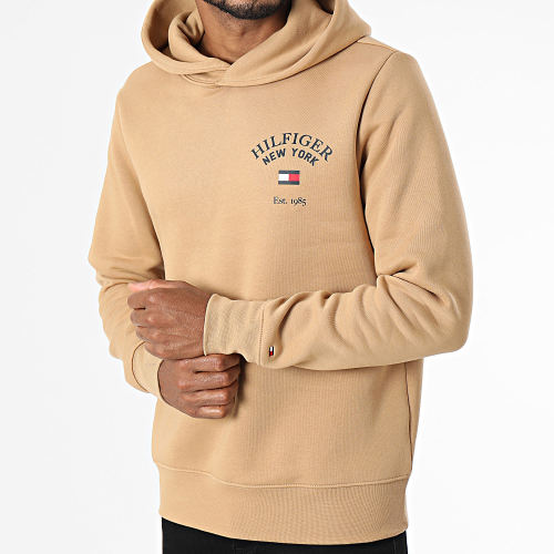 Sweat Capuche Arched Varsity 3641 Beige