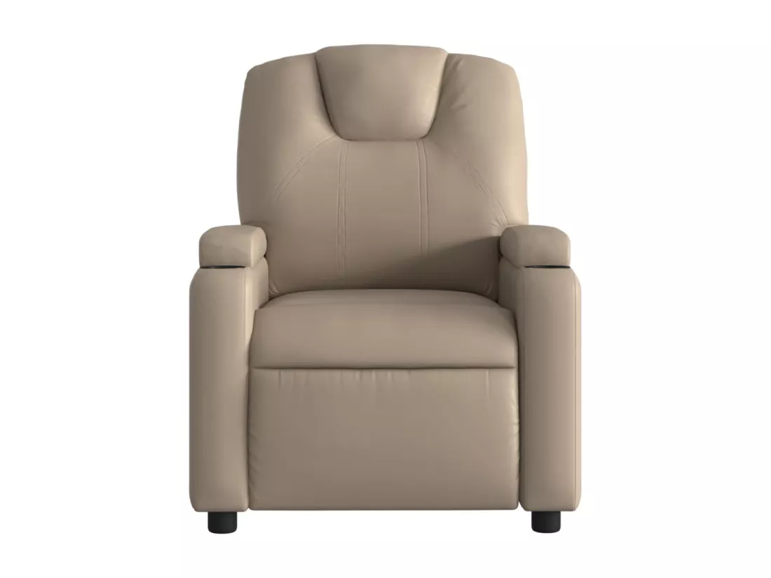 Fauteuil massant inclinable Cappuccino Similicuir
