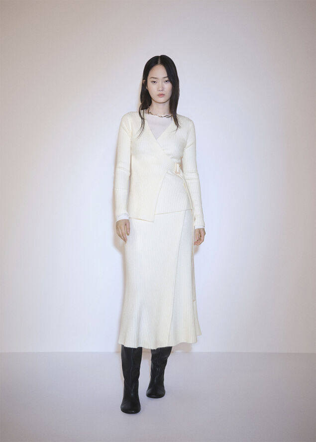 MANGO CARDIGAN. -- OLEG Light beige