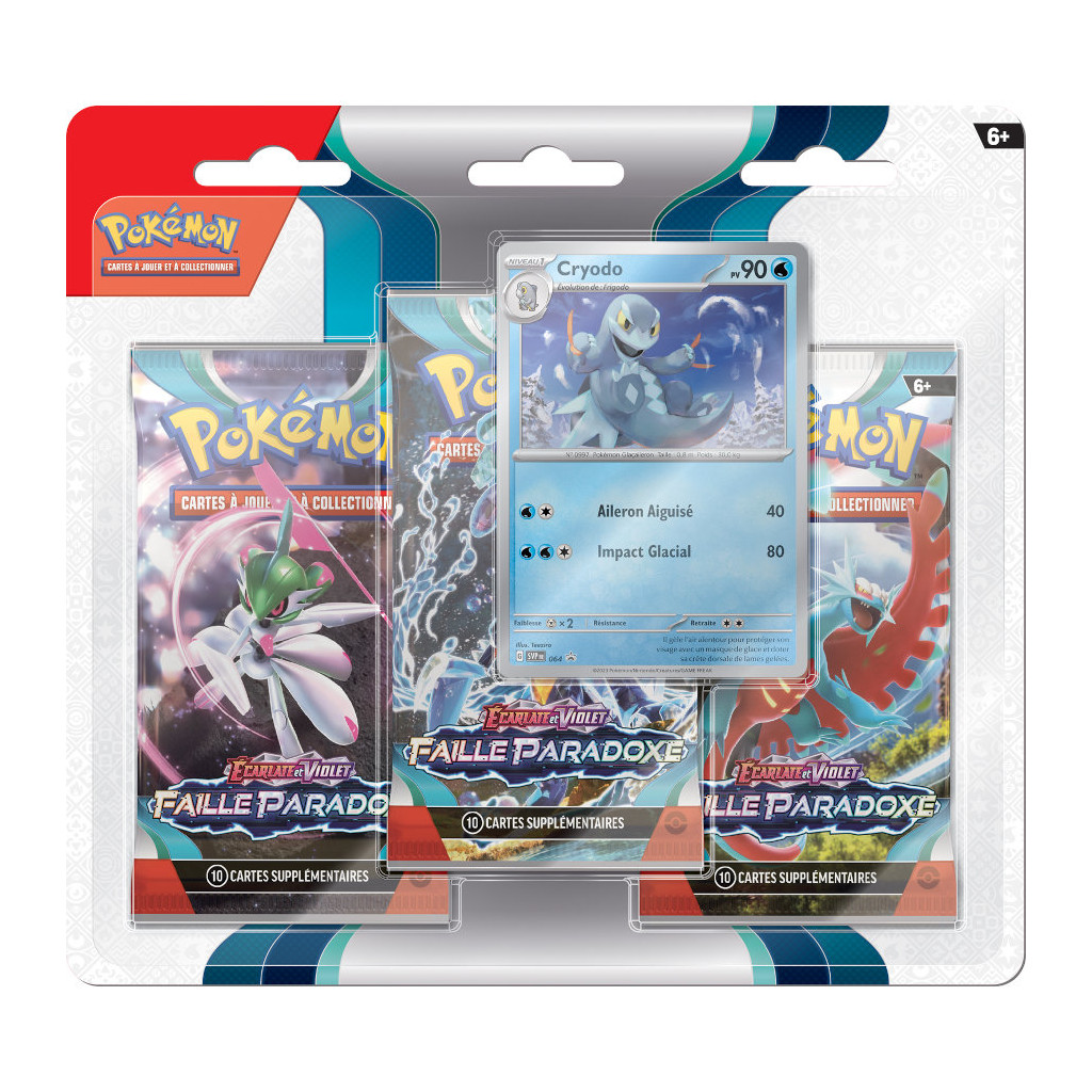 Pokemon EV04 : Faille Paradoxe - Pack 3 Boosters