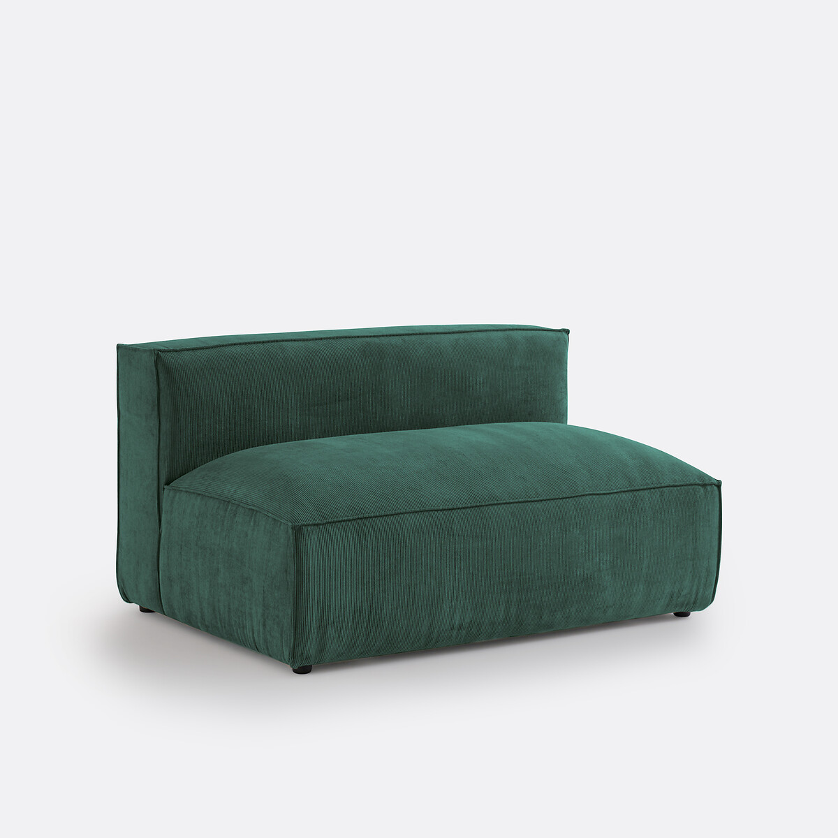 LA REDOUTE INTERIEURS<br>Sofá modular de 2 lugares em veludo canelado, Seven