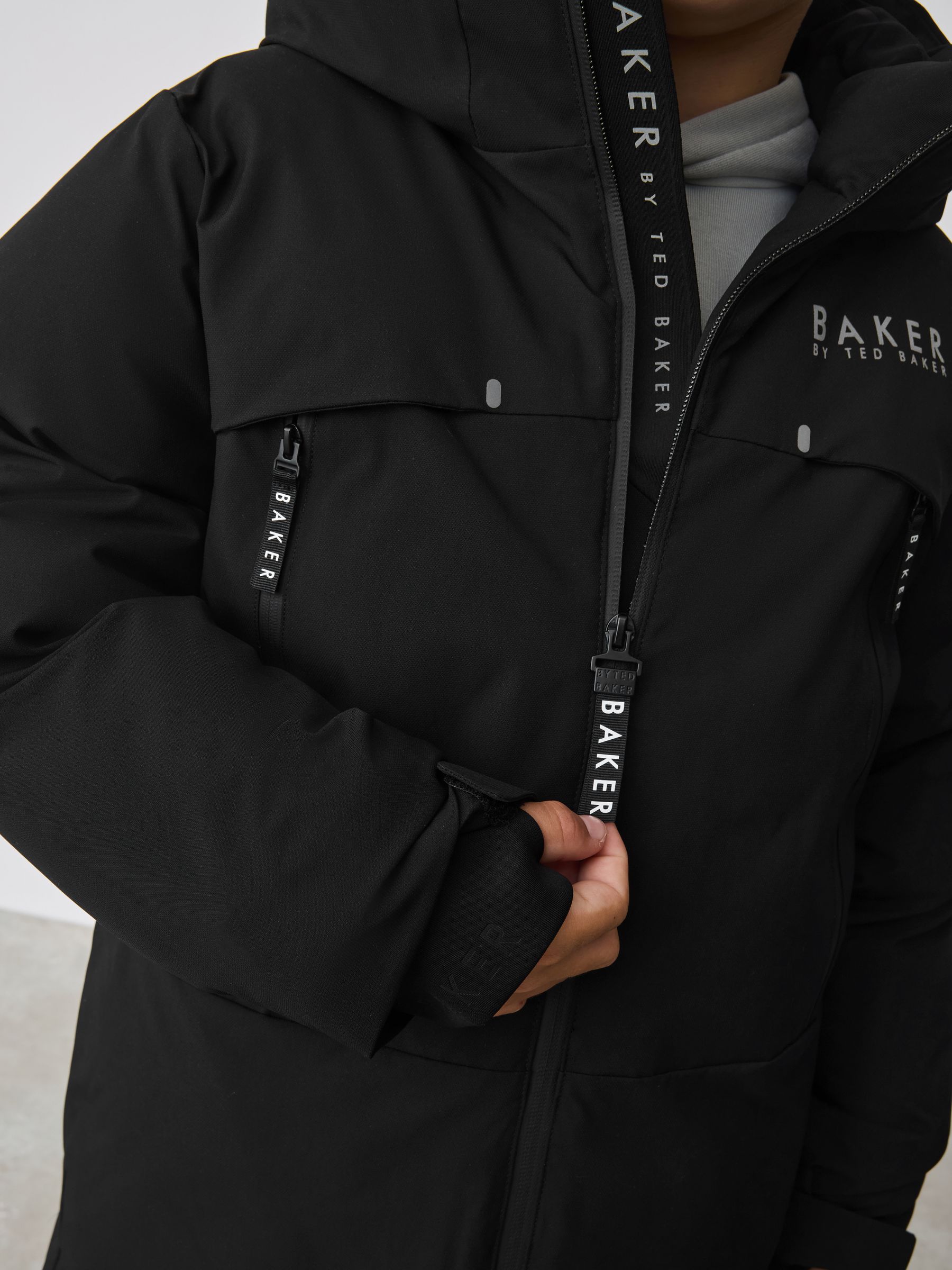 Zwart - Baker by Ted Baker regenbestendige parkajas