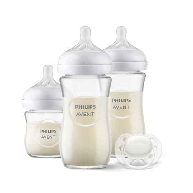 Coffret de Naissance Biberon Verre Natural - AVENT