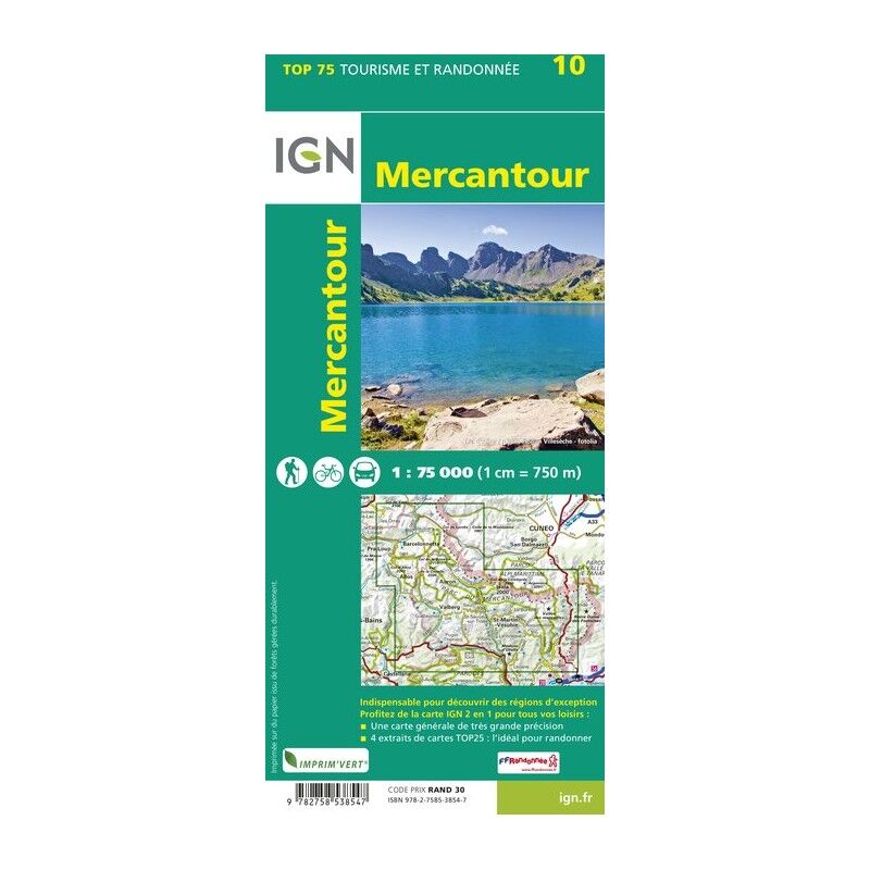 Mercantour - Carte topographique
