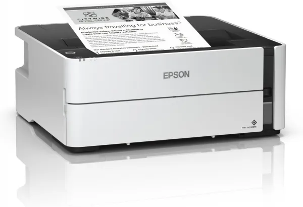 Epson EcoTank M1170 - Printer - S/H - Duplex - blækprinter - kan genopfyldes - A4/Legal - 1200 x 2400 dpi - op til 20 spm - kapacitet: 250 ark - USB 2.0, Gigabit LAN, Wi-Fi(n) - hvid