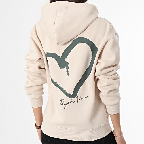 Sweat Capuche Femme F242030 Beige