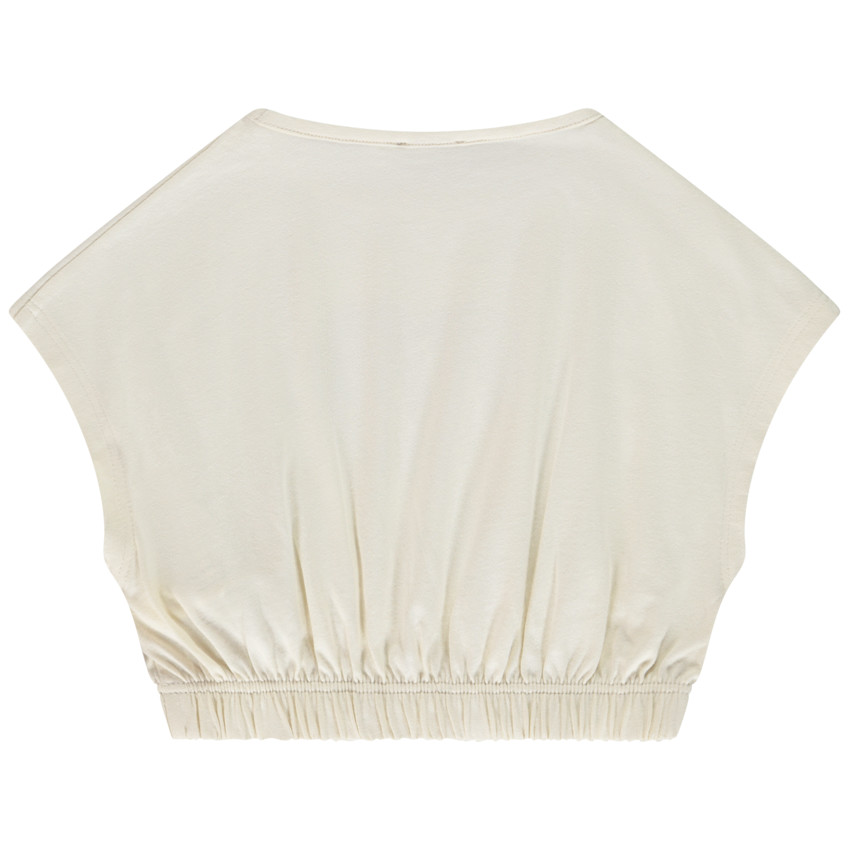 T-shirt manches courtes forme boîte à sequins fantaisie pour fille