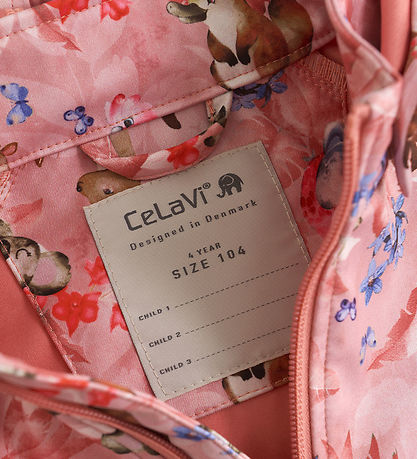CeLaVi Softshelljacke - Peach Blossom m. Print