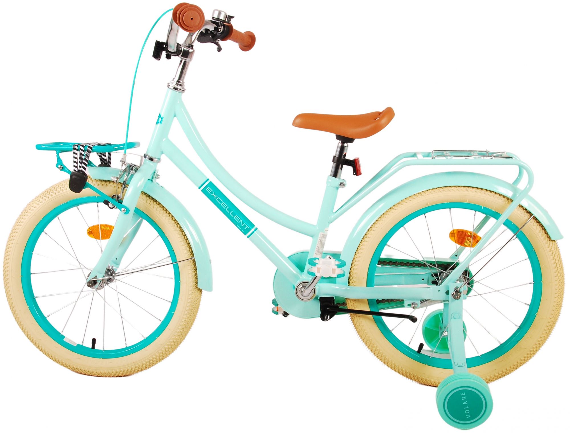 Kinderfahrrad Excellent Fahrrad für Mädchen 18 Zoll Kinderrad in Grün