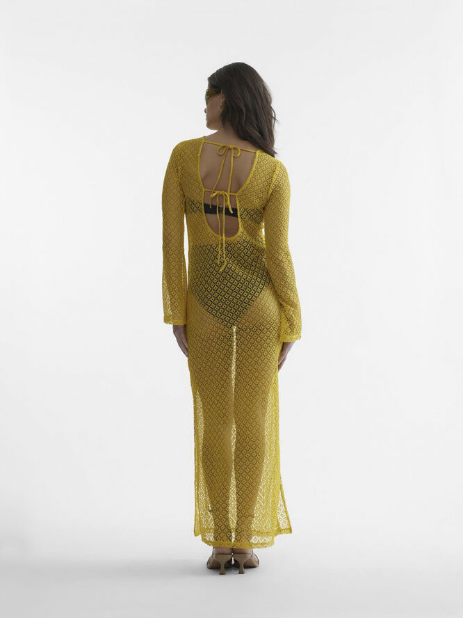 Something New SNCHRISSY LS MAXI DRESS - ITY Spicy mustard