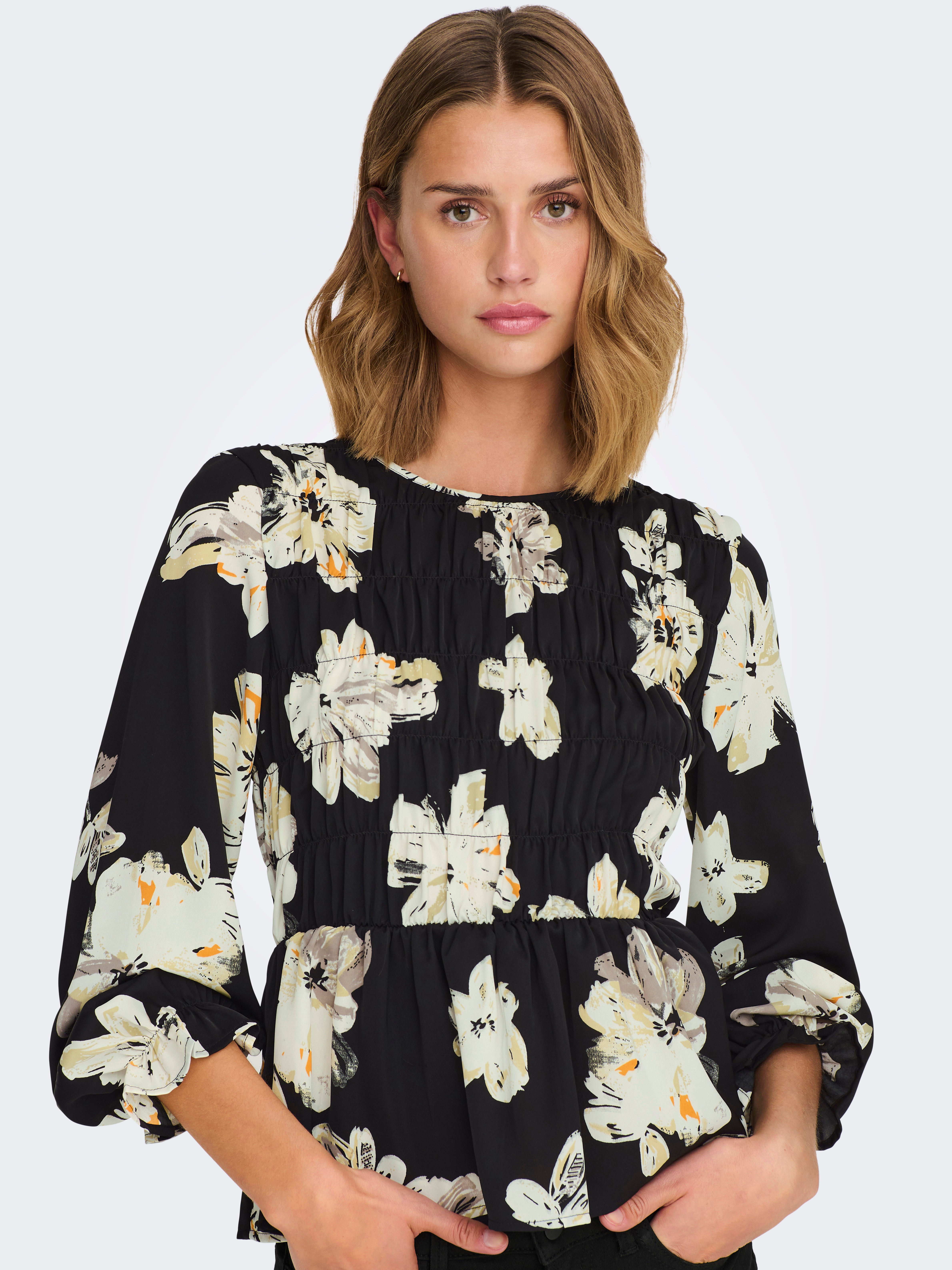 JDYKARLA Gesmoktes Top Black