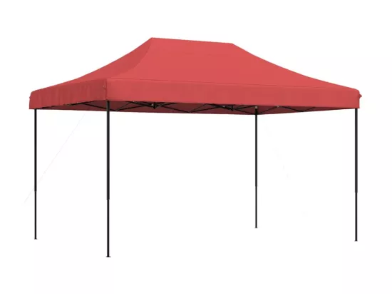 Tente de réception pliable escamotable bordeaux 440x292x315 cm