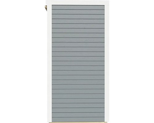 Cubo 1 tuinhuis met vloer, 234 x 121 cm, lichtgrijs