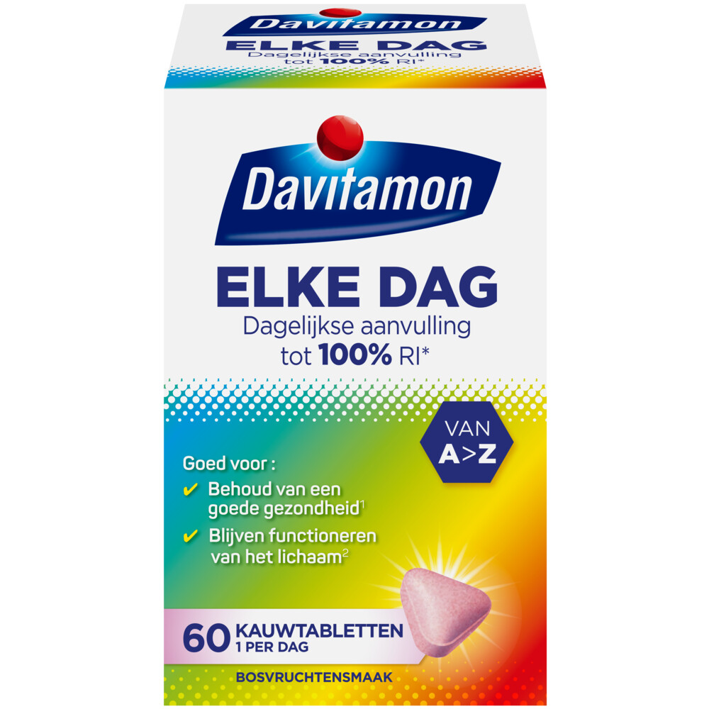 Davitamon Elke Dag 60 kauwtabletten