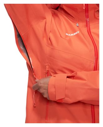 Veste Imperméable Femme Mammut Crater Iv Hooded Orange