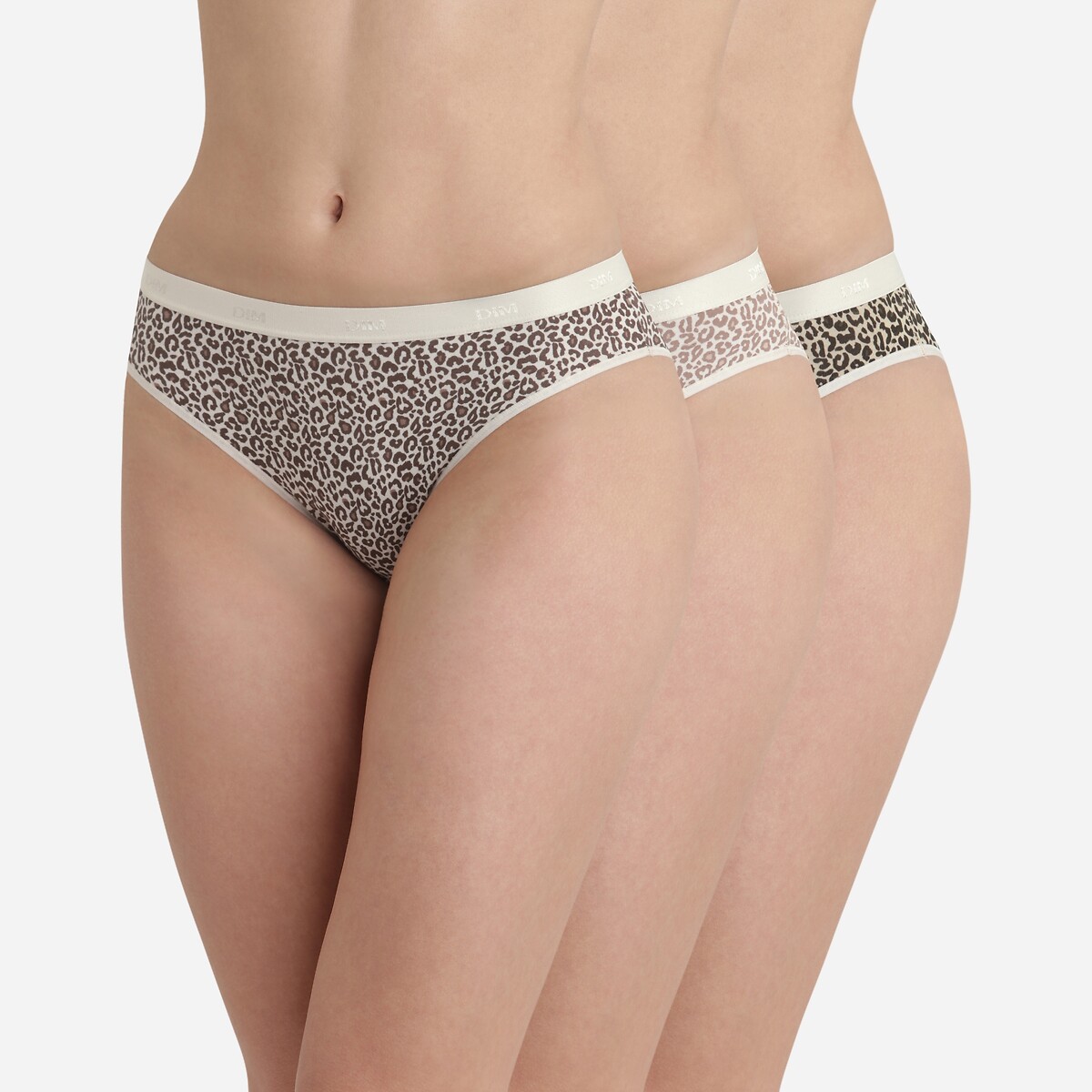 DIM<br>Set van 3 slips les pockets stretch katoen