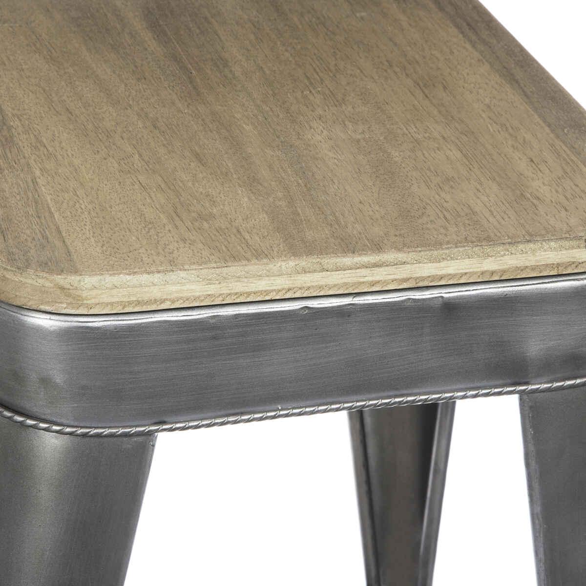 TABOURET METAL JORIS GRIS D.38X59.9CM