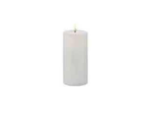 Sirius Sille Kalenderlys Hvid - Ø 7,5 cm - H 15 cm