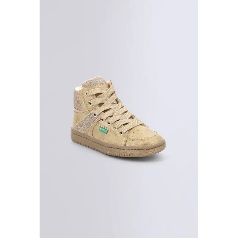 LOWELL CHAMPAGNE SNEAKERS HAUTES Synthétique Fille