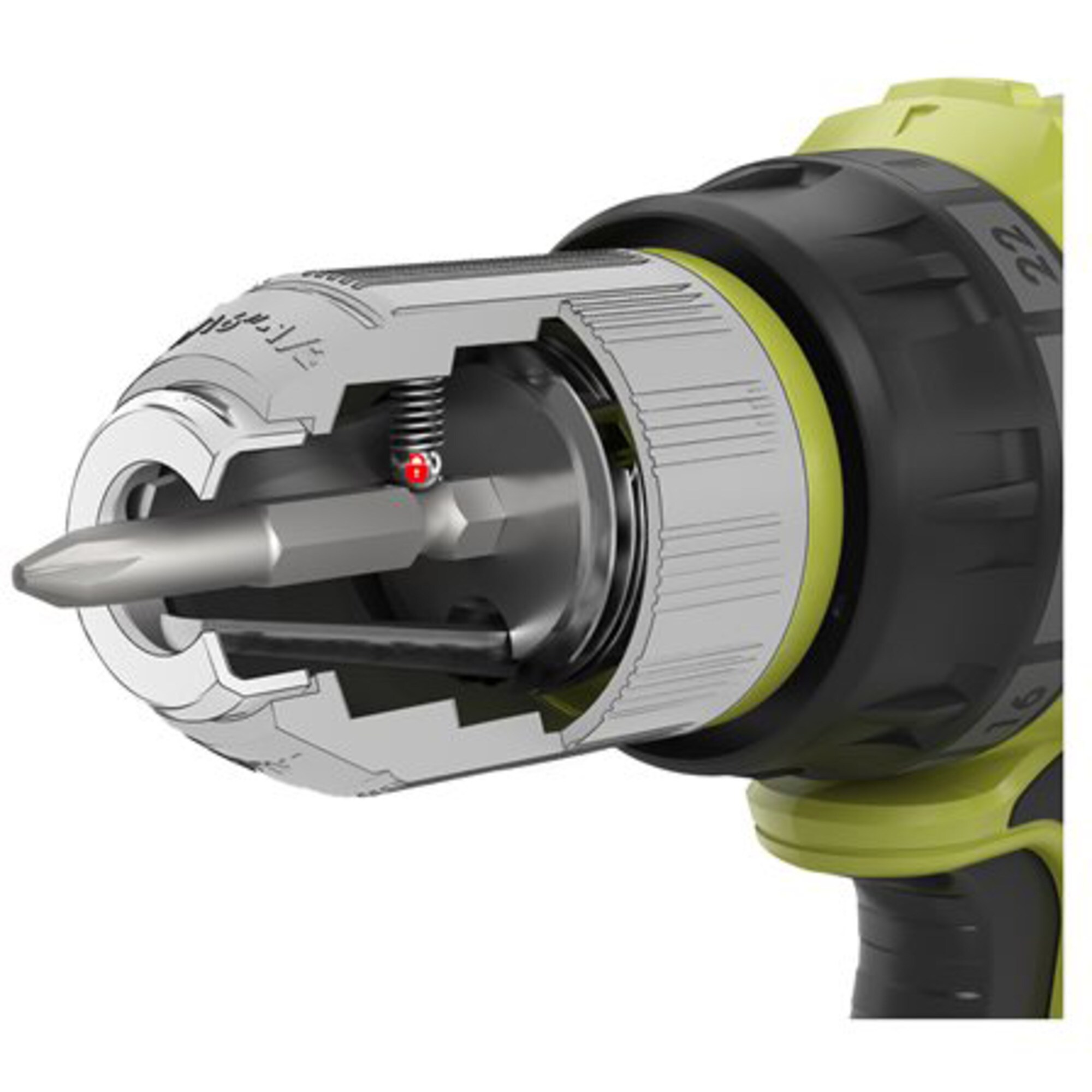 Ryobi Bohrschrauber ONE+ Akku-Bohrschrauber R18DD7-0, 18Volt