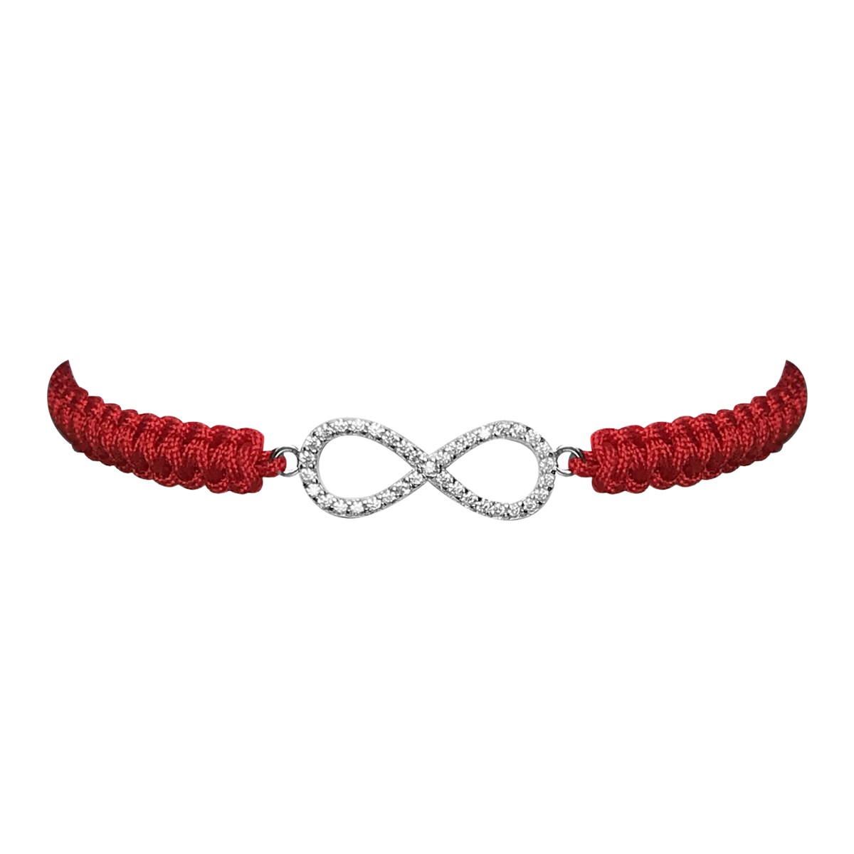 Bracelet fantaisie infini argent 925 et oxydes
