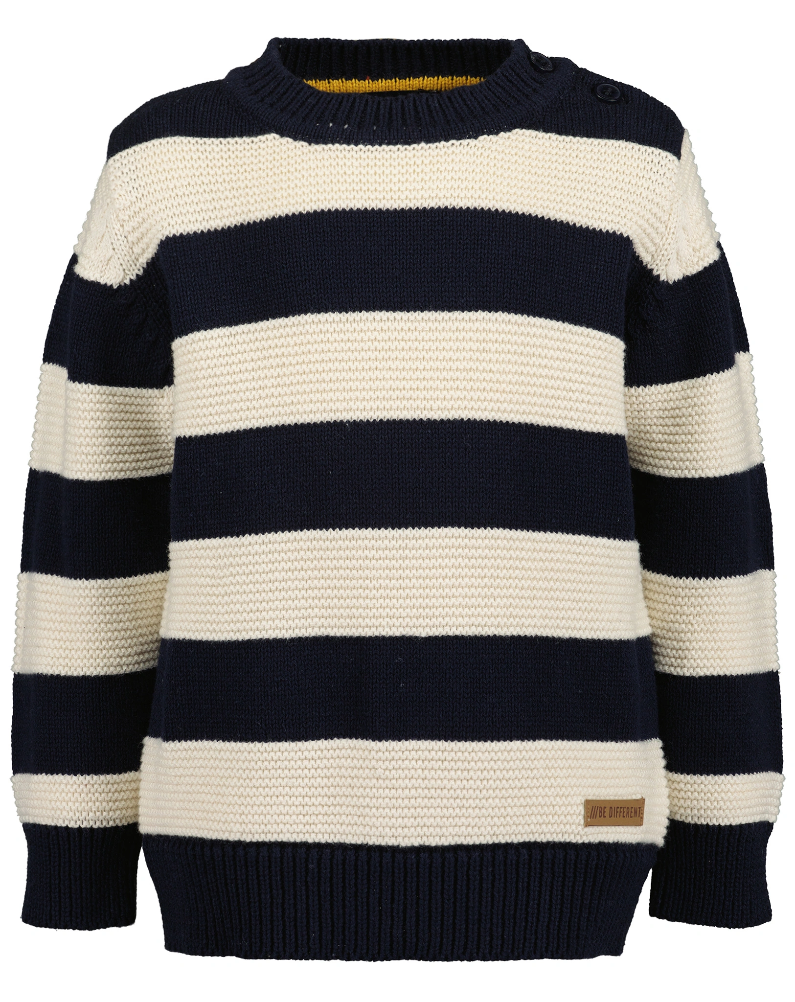 Strickpullover BUMBLE BEE STRIPE in nachtblau