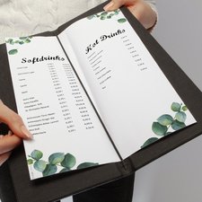 Papier motif 'Eucalyptus', A4, 90 mm g/m2, 2 colonnes