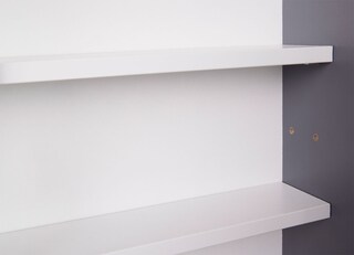 Sammlervitrine Hendrik Grau/Weiß 80x60x9,5 cm