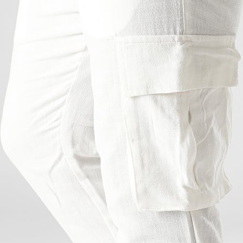 Pantalon Cargo Blanc