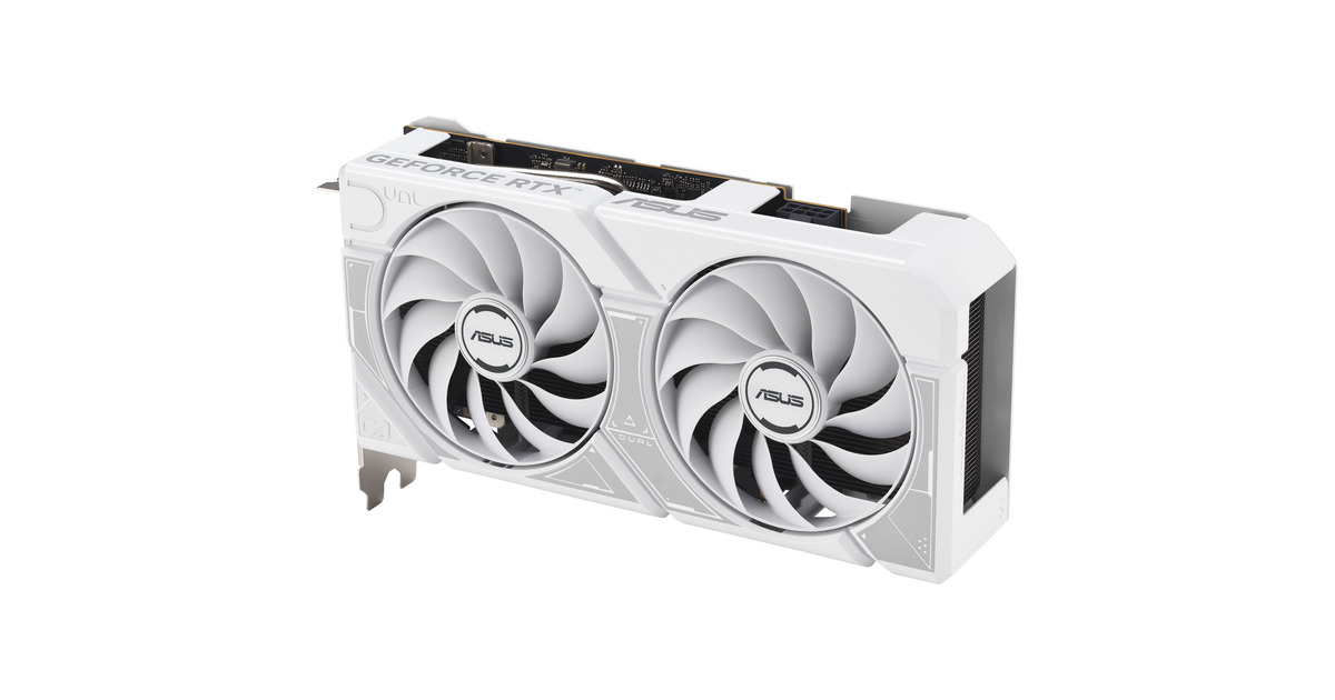 ASUSGeForce RTX 5060 DUAL OC WHITE 8GB grafische kaart  (Wit, DLSS 4, 3x DisplayPort, 1x HDMI 2.1)