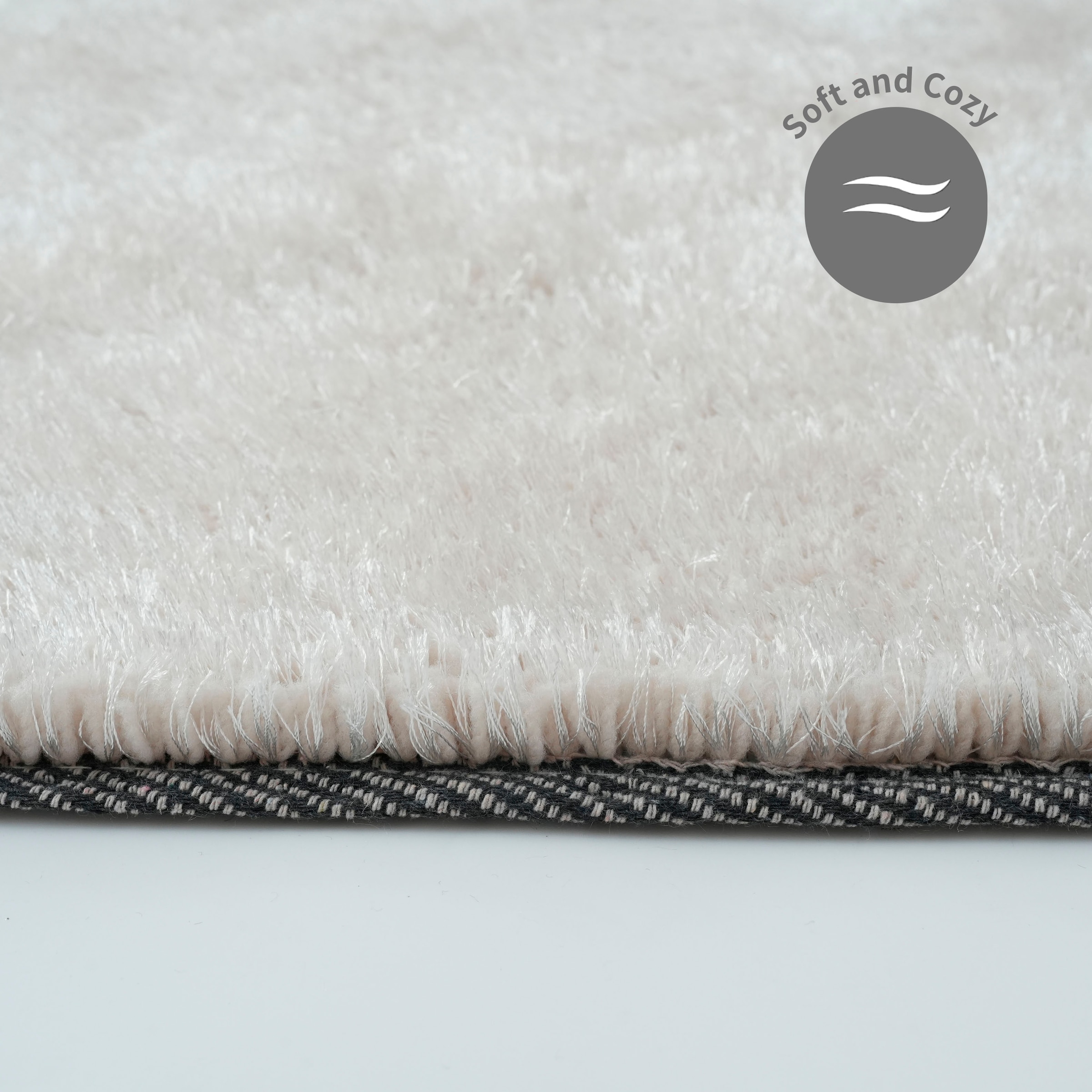 my home Hochflor-Teppich »Dana light, besonders weich, Mikrofaser Teppiche« rechteckig 25 mm Höhe uni, leichter Glanz, Wohnzimmer, Schlafzimmer, Esszimmer