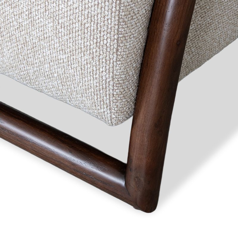 Fauteuil Naturel Walnoot Viggo B70 x D90 x H74 cm