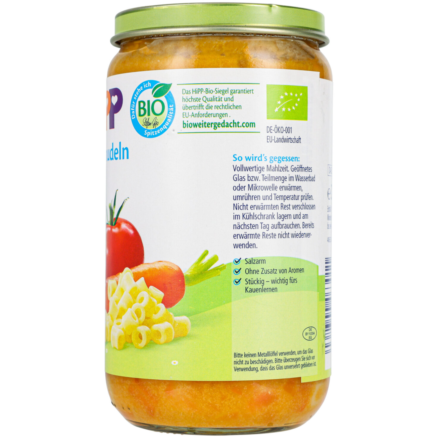 Hipp Schinkennudeln mit Gemüse 12+ Monate