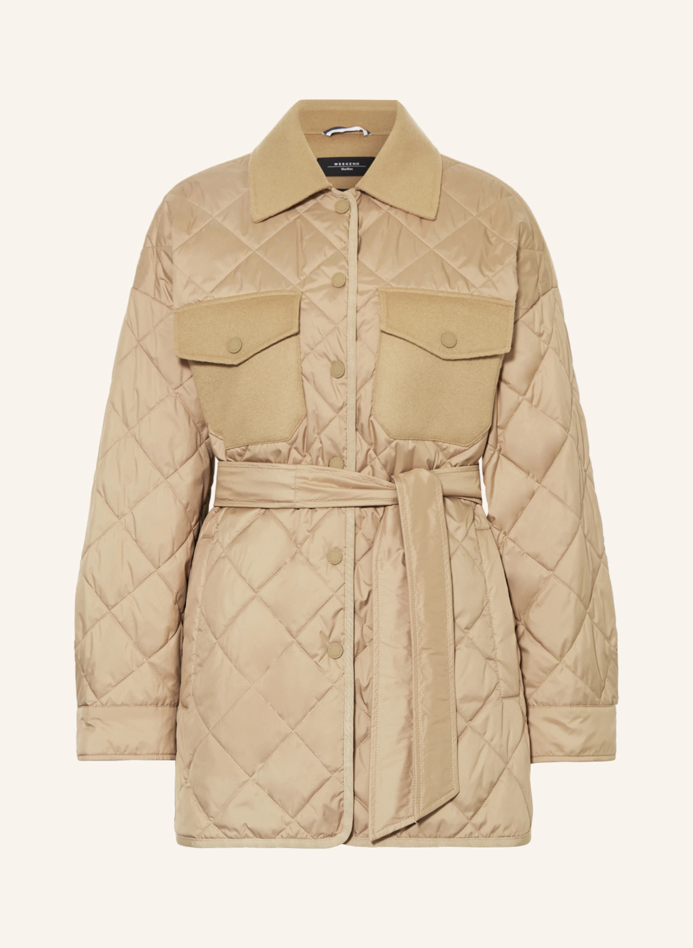 WEEKEND Max Mara Steppmantel PAPRICA im Materialmix