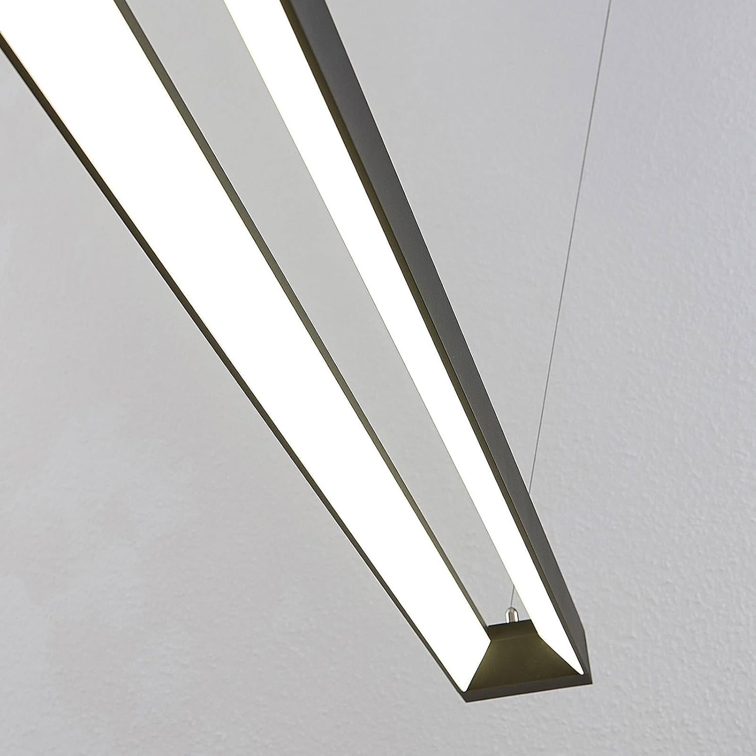 Arcchio LED Pendelleuchte Büro 162 cm, Hängelampe Büroleuchte 4000K Pendellampe Downlight Schreibtisch Hängeleuchte Deckenleuchte Bürolampe