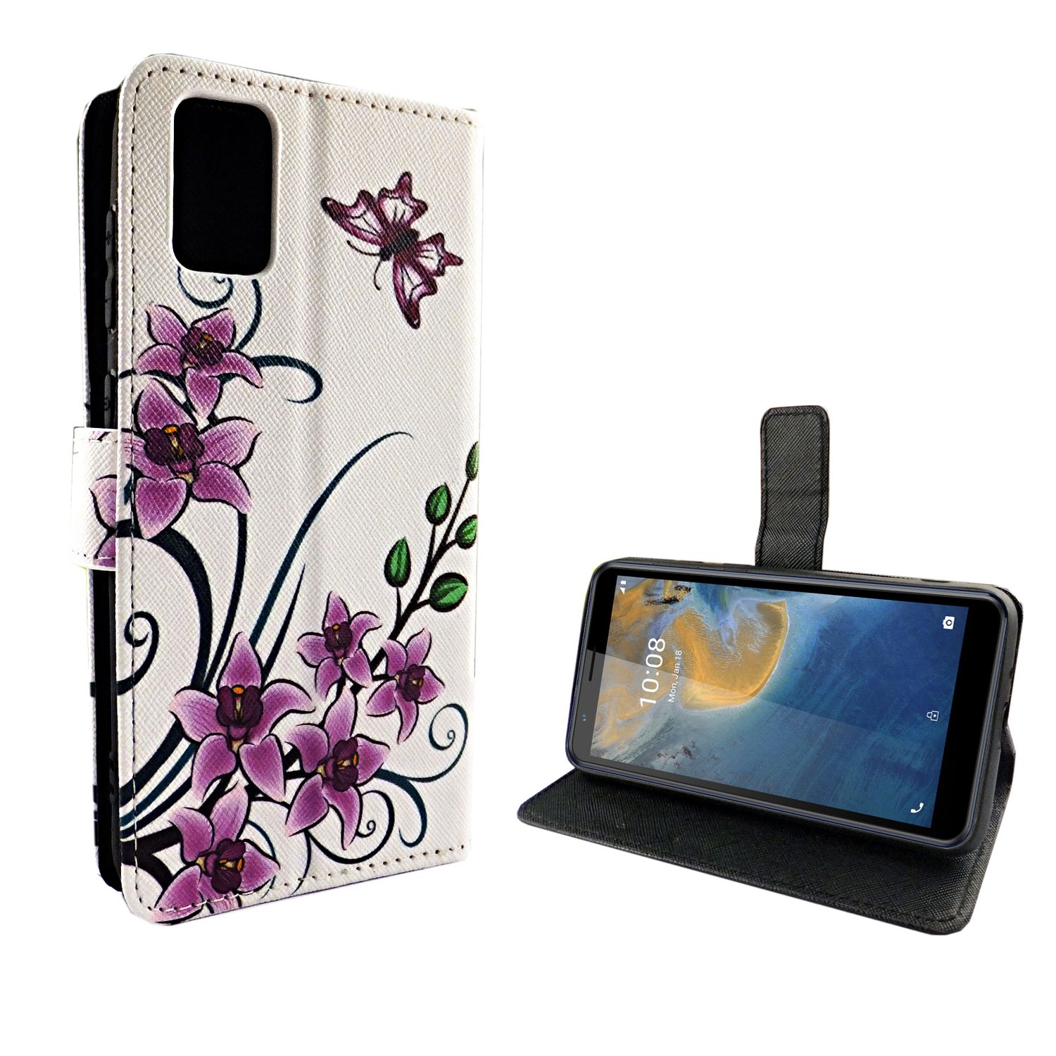 Handyhülle für ZTE Blade A31 Case Cover Schutztasche Schutzhülle Bookstyle Neu