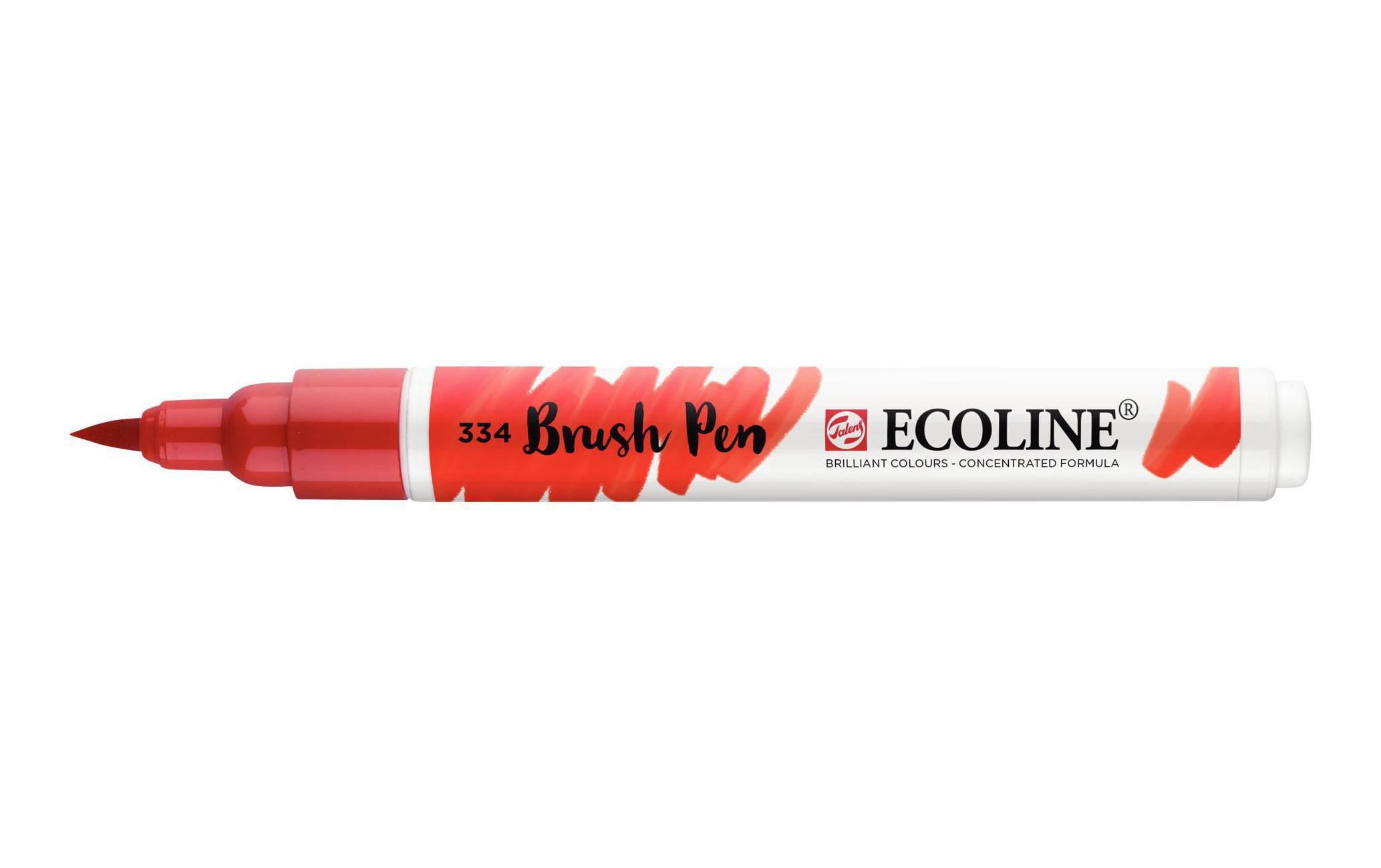 Brushpen Ecoline ScharlachFlüssige Wasserfarbe im praktischen Brush Pen