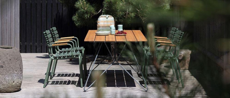 Houe Sketch Bamboo tuintafel 160x88