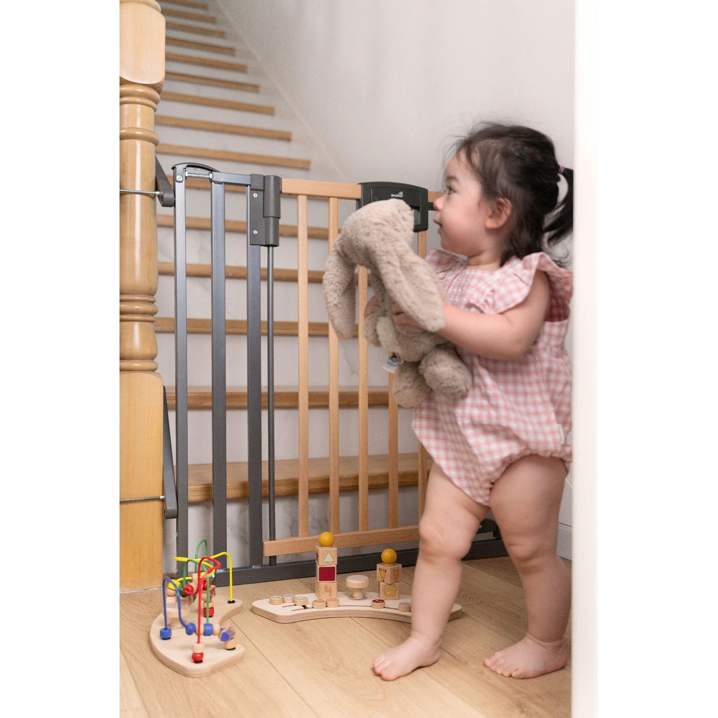 Geuther Treppenschutzgitter Easylock zum Klemmen 84,5-92,5 cm