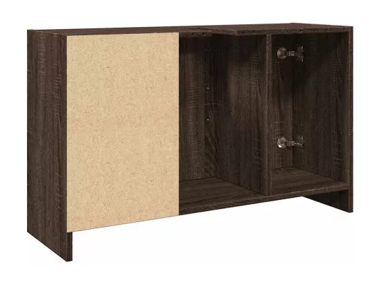 Armoire d'évier chêne marron 90x29x55 cm bois d'ingénierie