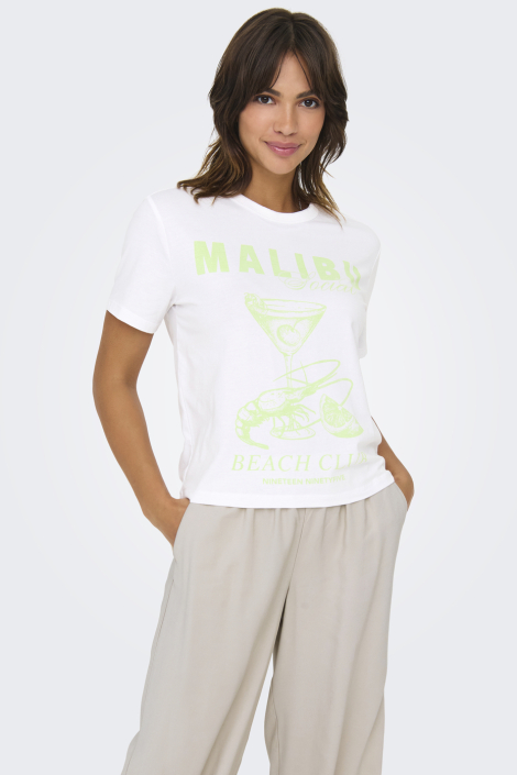 Only witte dames t-shirt
