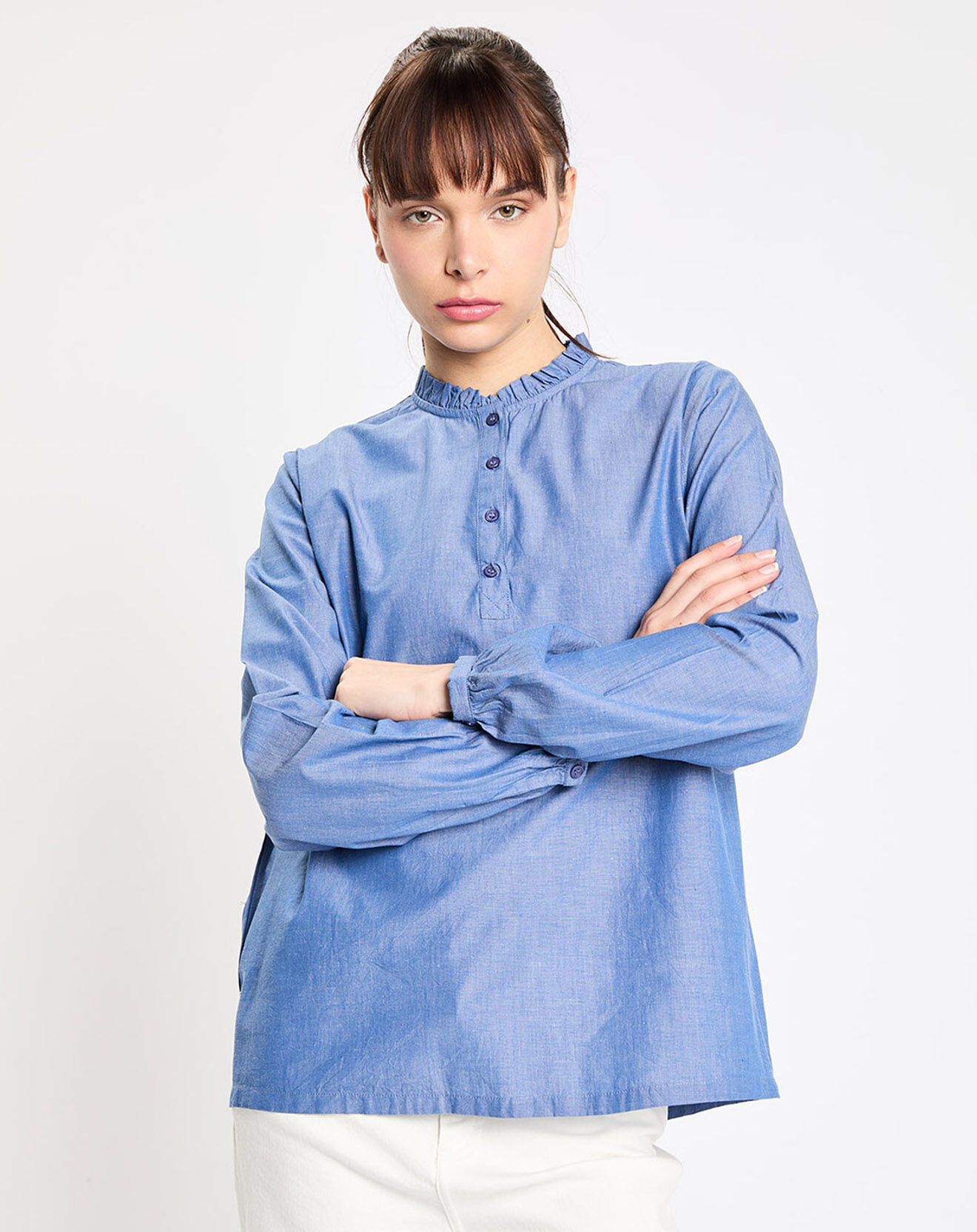Jodhpur Top Rill chambray bleu