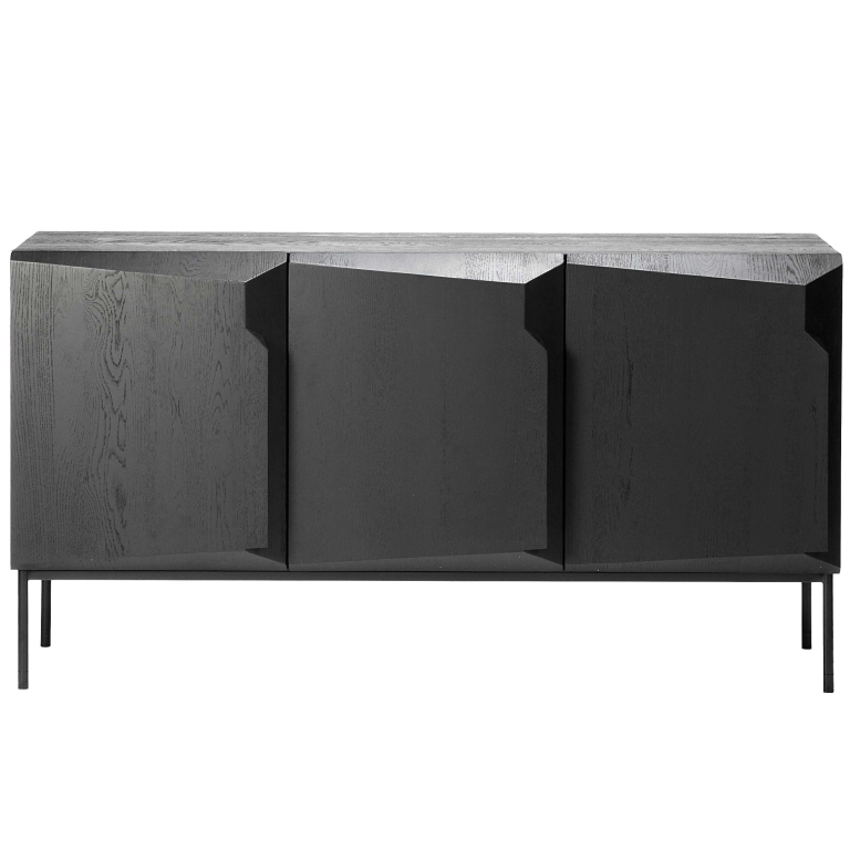Ethnicraft Stairs dressoir 150x46 eiken zwart