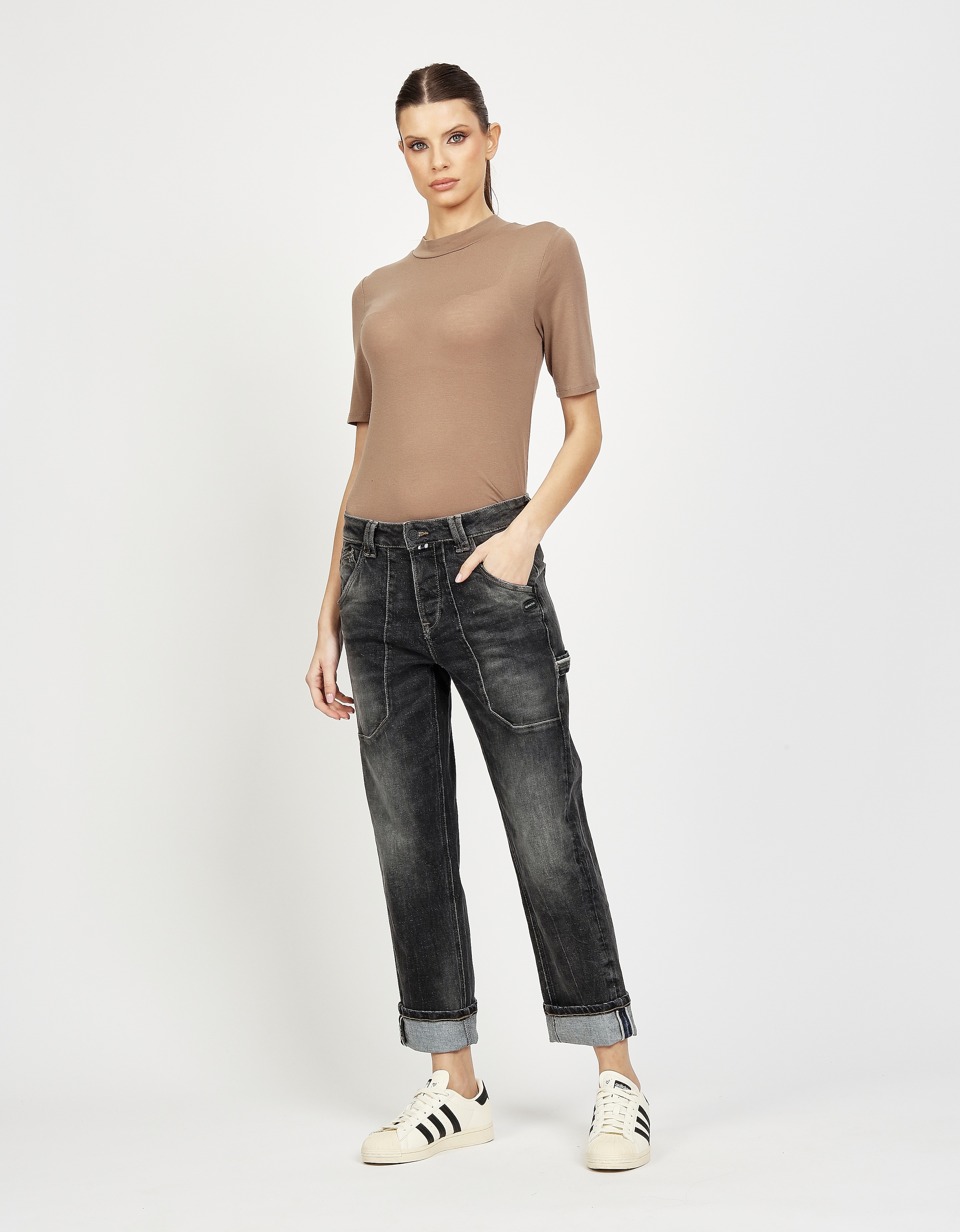 GANG Straight-Jeans »94THELMA WORKER«, mit aufgesetzten Taschen und typischen Workerdetails