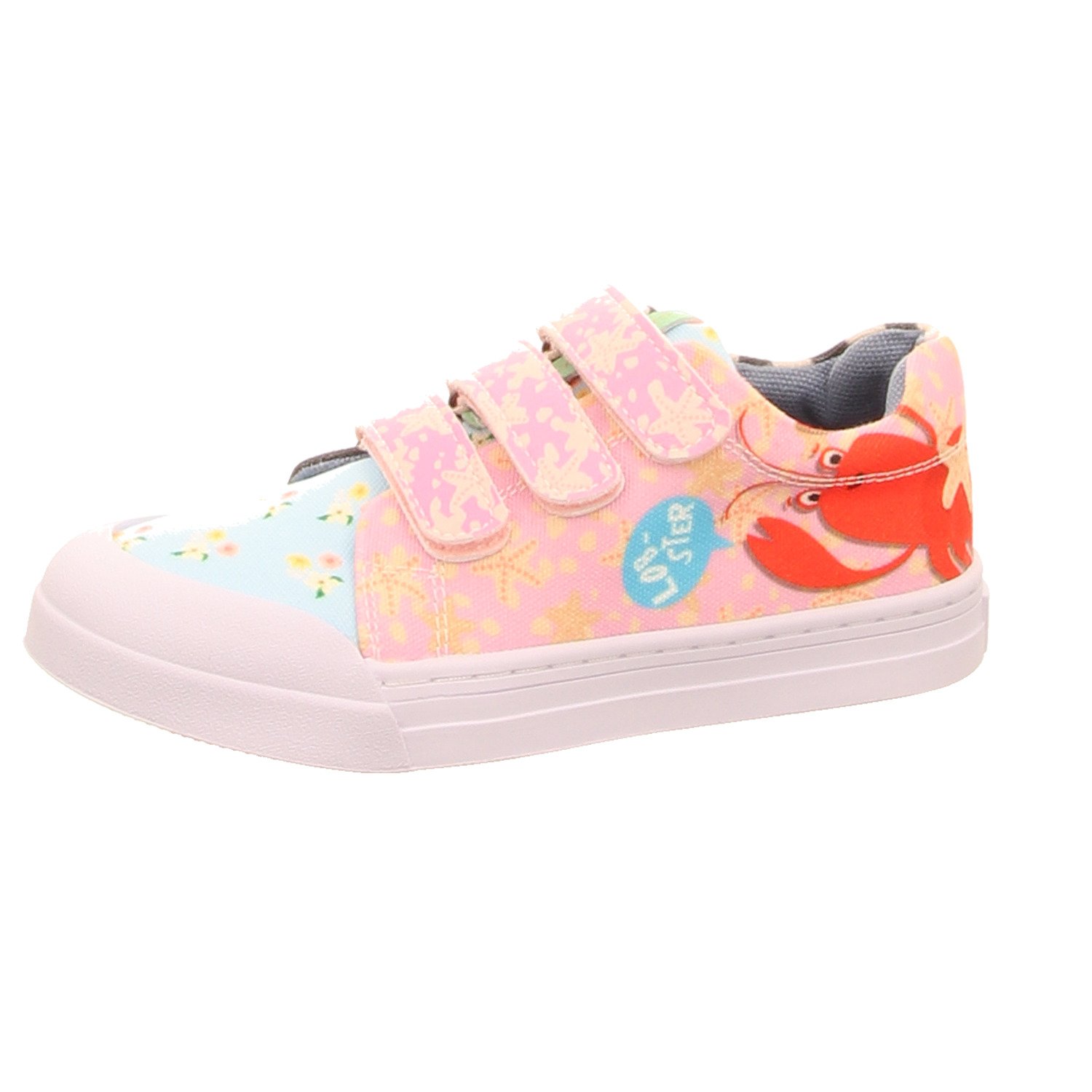 Shoesme Klettschuh rose/pink