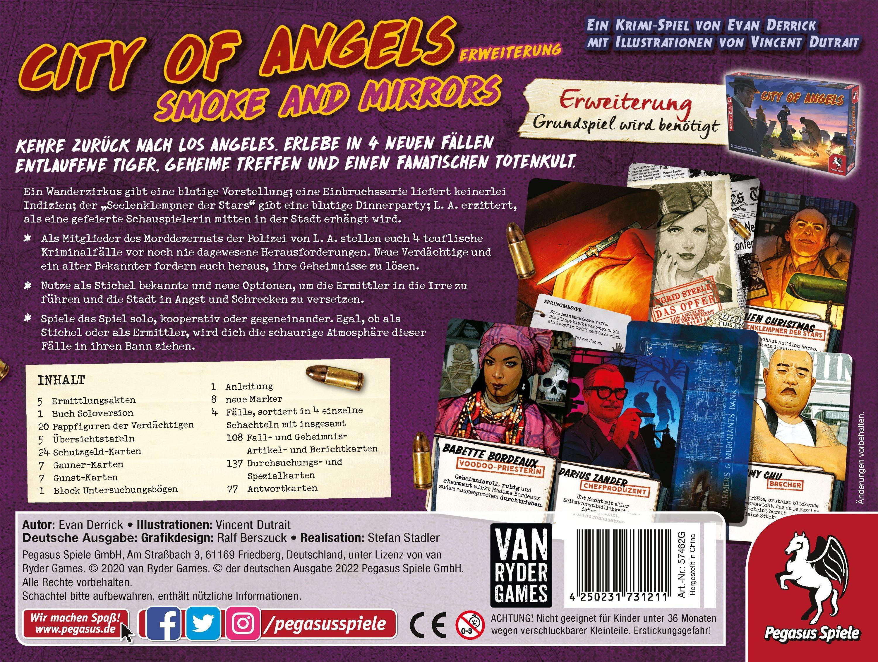 City of Angels: Smoke and Mirrors, Erweiterung (Spiel)