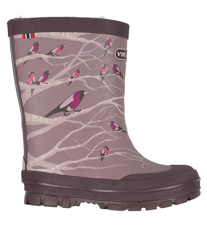 Viking Thermostiefel - Jolly - Dusty Pink m. Vögel