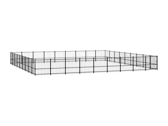 Chenil cage enclos pac noire 873 x 873 x 100 cm 02_0041882
